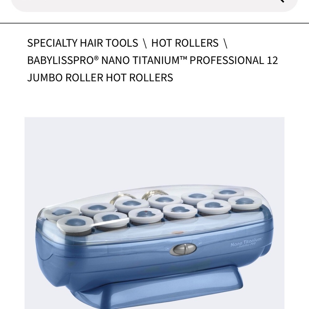 BaBylissPRO Nano Titanium Hot Rollers - Teal & Ivory - Picture 11 of 11
